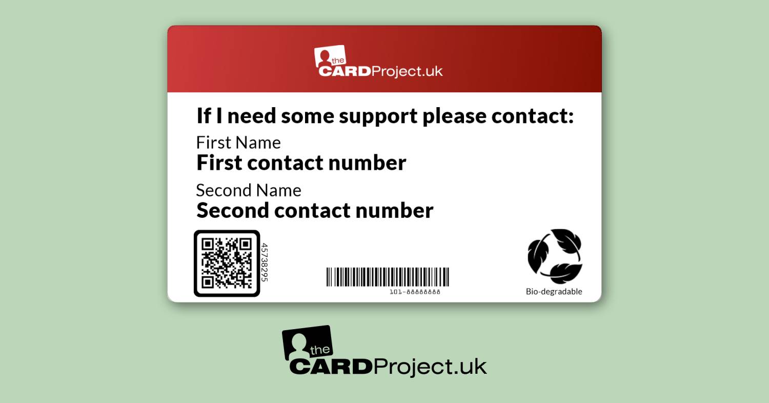 Sickle Cell Awareness Medical ID Alert Card  (REAR)